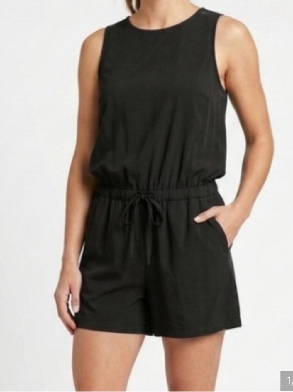 All in Motion Black Shorts Jumpsuit Romper Small